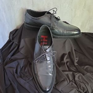 HUGO Glossy Black Men's Oxfords